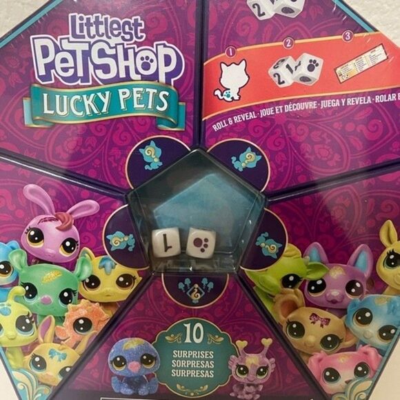 Littlest Pet Shop Lucky Pets Fortune Crew Surprise Pet Toy 10 Surprises LPS NEW - Picture 2 of 5